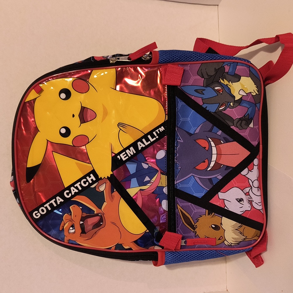 Childrens Pokemon nap sack bag 16x12 with pencil case